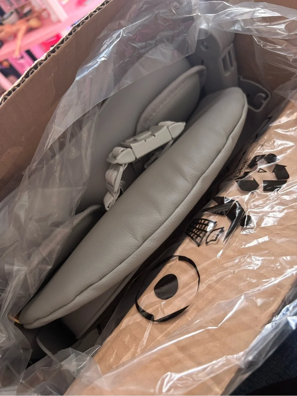 Grey Convertible Kids Booster High Chair with Tray
